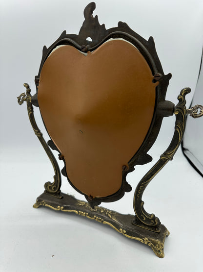 Specchio vintage in ottone